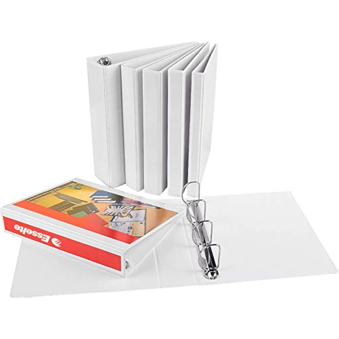 Esselte Essentials Presentation Binder, PP, 5 cm Ring Diameter, 49705 - A4, White