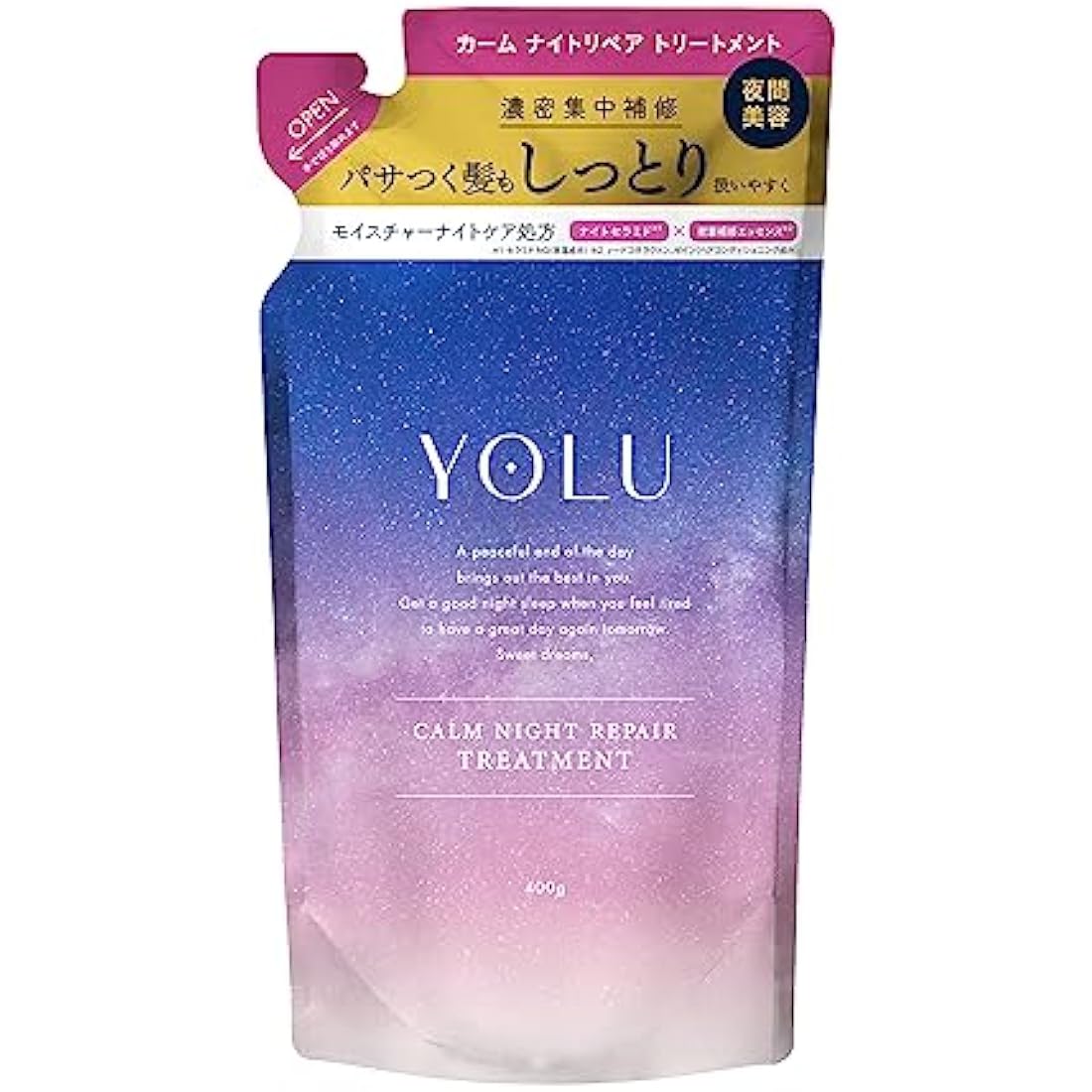 YOLU Night Beauty Treatment Refill 400ml - Calm Night Repair