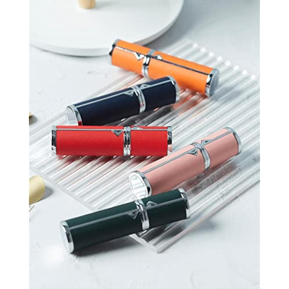VVGAOGES Perfume Atomiser,Portable Refillable Empty Perfume Spray,Mini Perfume Bottles Empty for Travel 5 ml (YB-Pink)