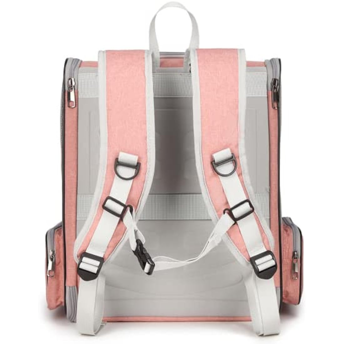 Pet Carrier Travel Backpack for Cats Small Dogs 7.5kg, Large Mesh Portable Transport Bag Breathable Transparent, Airline Approved Rucksack Tree Side Entry, Spacious Foldable for Outdoor and Daily Use