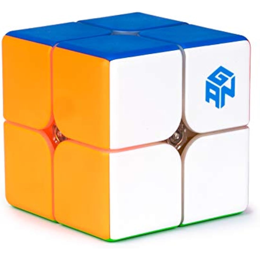 GAN 249 V2 Speed Cube, 2x2 Magic Cube Profession 2 by 2 Stickerless Cube, Fast Smooth Turning Honneycomb Design IPG Core, Best Gift for Kids & Adults(49mm)