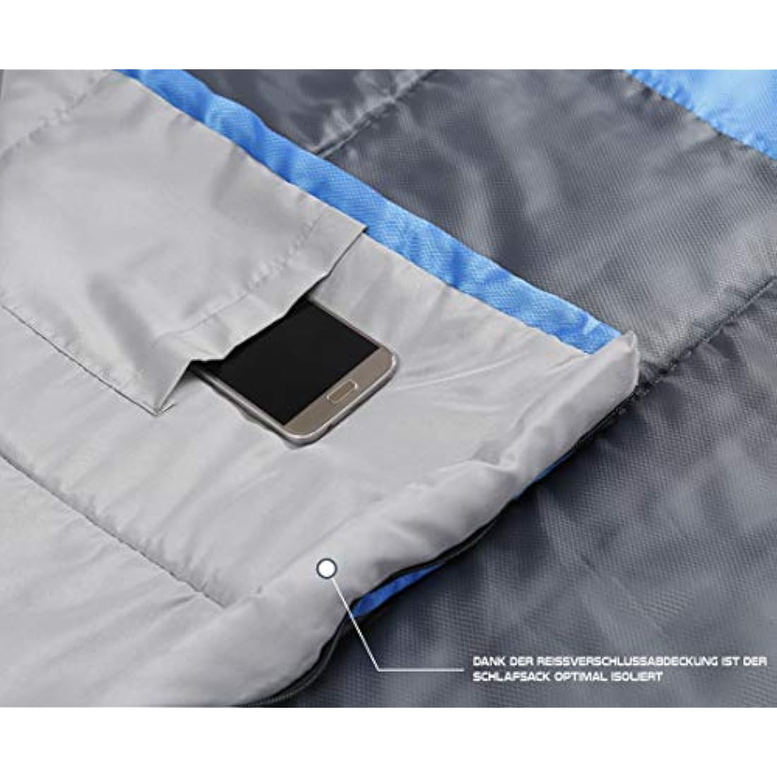 MOUNTREX® Sleeping Bag - Ultralight & Compact (850 g) - Outdoor Summer Sleeping Bag - Mummy Sleeping Bag (205 x 75 cm) - Small Pack Size and Lightweight - for Teenagers and Adults + Bonus Travel