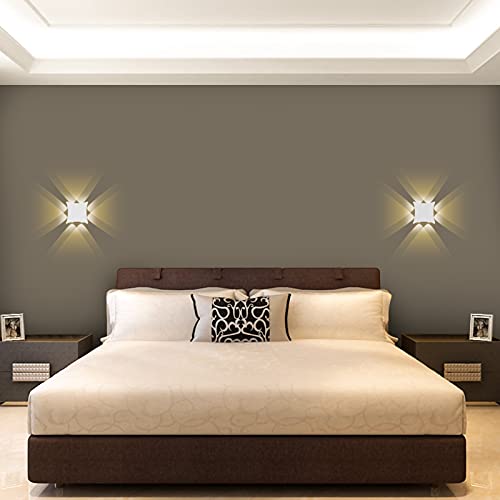 KAWELL 8W Modern Wall Light LED Wall Wash Light Waterproof IP65 Aluminum Wall Lamp LED Indoor Outdoor for Bathroom Bedroom Stairs Corridor Living Room