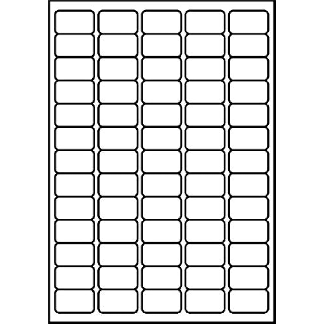 SmithPackaging A4 Self Adhesive Address Labels, 65 Labels Per Sheet, 100 Sheets, 38.1 x 21.2mm 6500 Labels