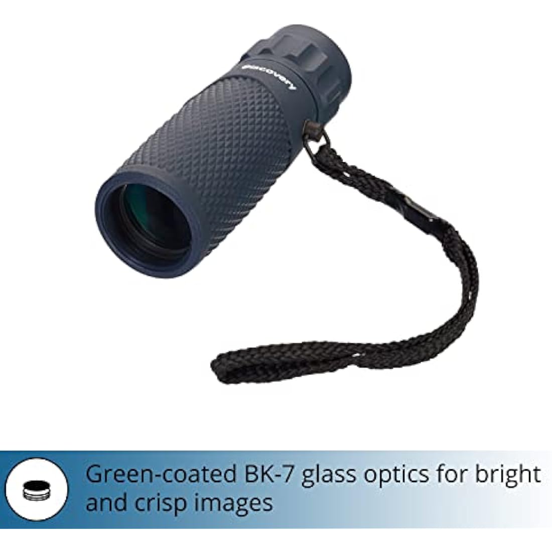 DISCOVERY Gator 10x25 Pocket-size Travel Monocular for Observing Wildlife, Sightseeing, Hiking, Concerts and Sports Events