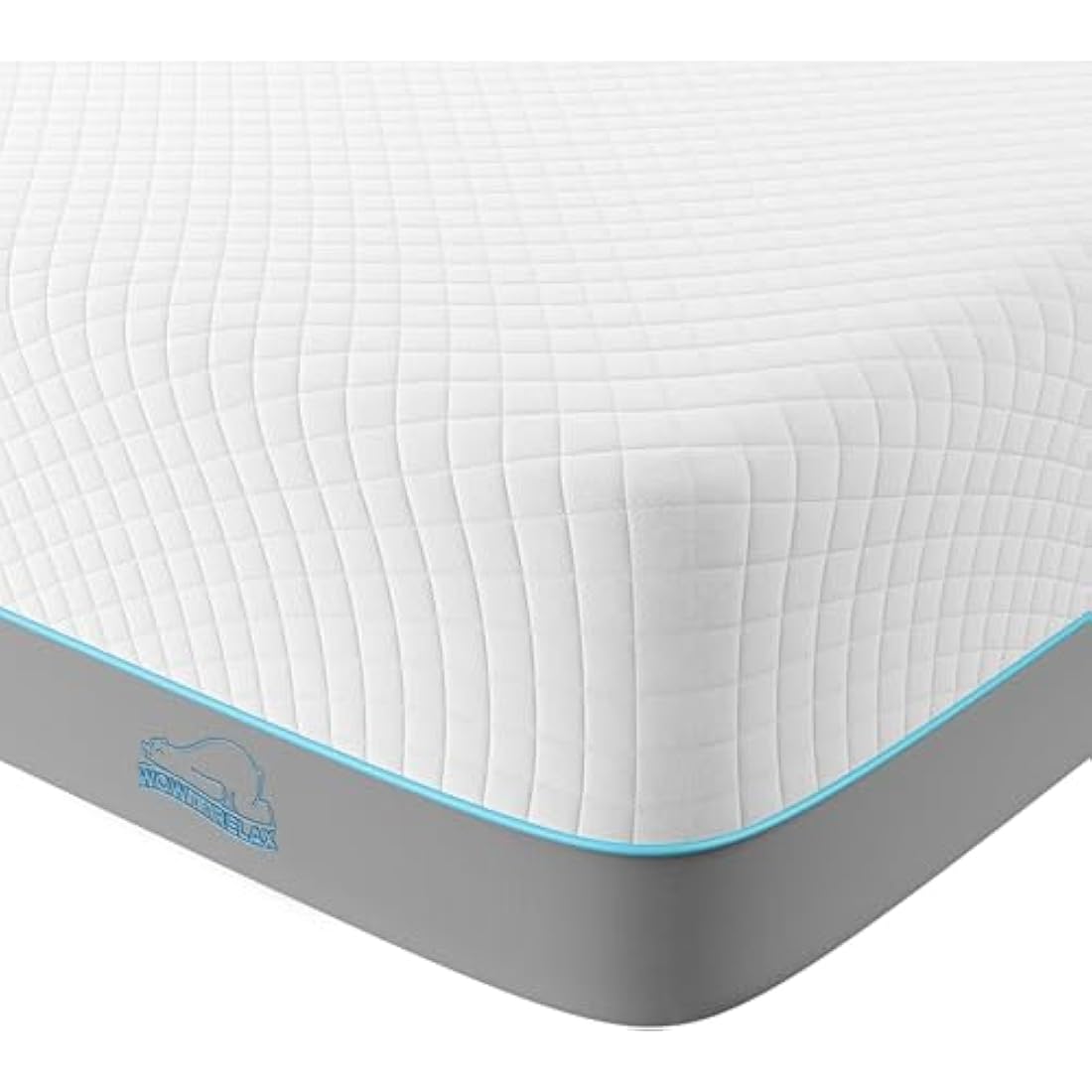 wowttrelax Memory Foam Mattress, 3FT Single Mattress, Medium Firm, Soft Skin-friendly Durable, Breathable Comfort Sleep, Back Pain Support (90x190x20cm)