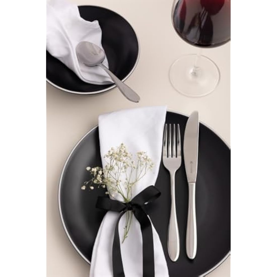Viners Eden 44 Piece 18/10 Silver Stainless Steel Cutlery Set in Wooden Gift Box