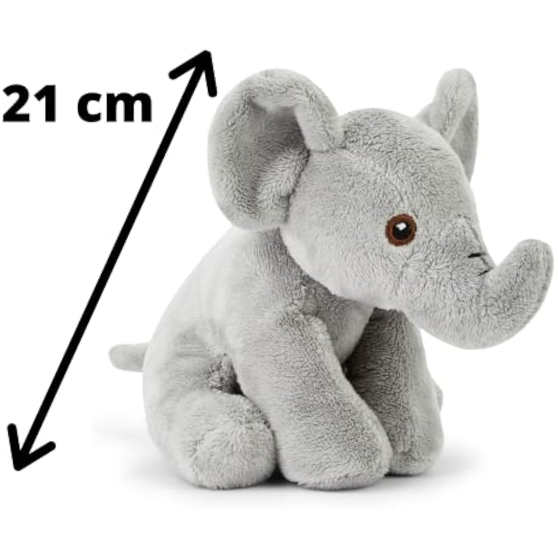 Zappi Co 100% Recycled Plush Elephant Plush Toy (13-15cm) Stuffed Soft Cuddly animals Collection For New Born Child Tiktok featured