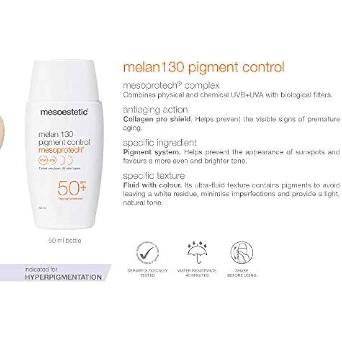 Mesoestetic Mesoprotech Melan 130 + Pigment Control SPF 50+