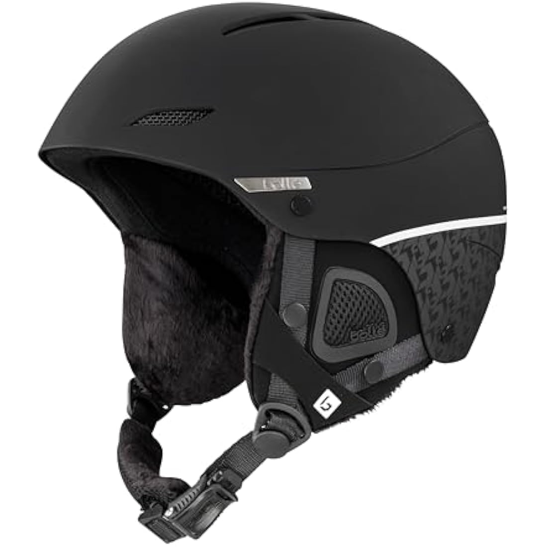 Bollé - Juliet, No Lens Reference, Medium, Snow Helmets, Feminine, Adult |Black Matte and White Pearl Matte