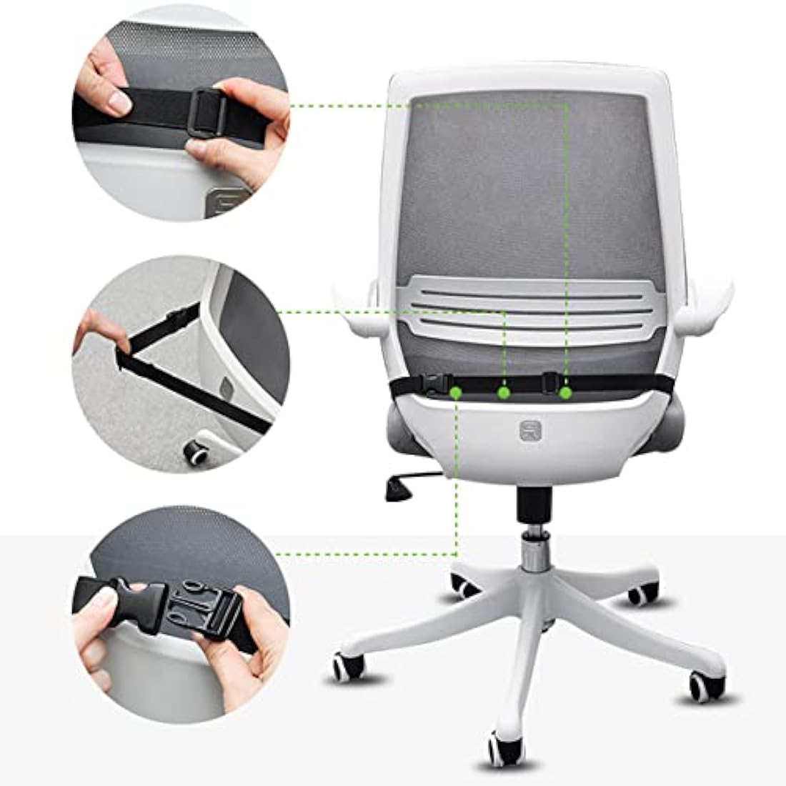 MargGona Car Wedge Cushion for Car and Truck Seats Office Chair Wheelchair - Memory Foam Cushion for Sciatica Relief