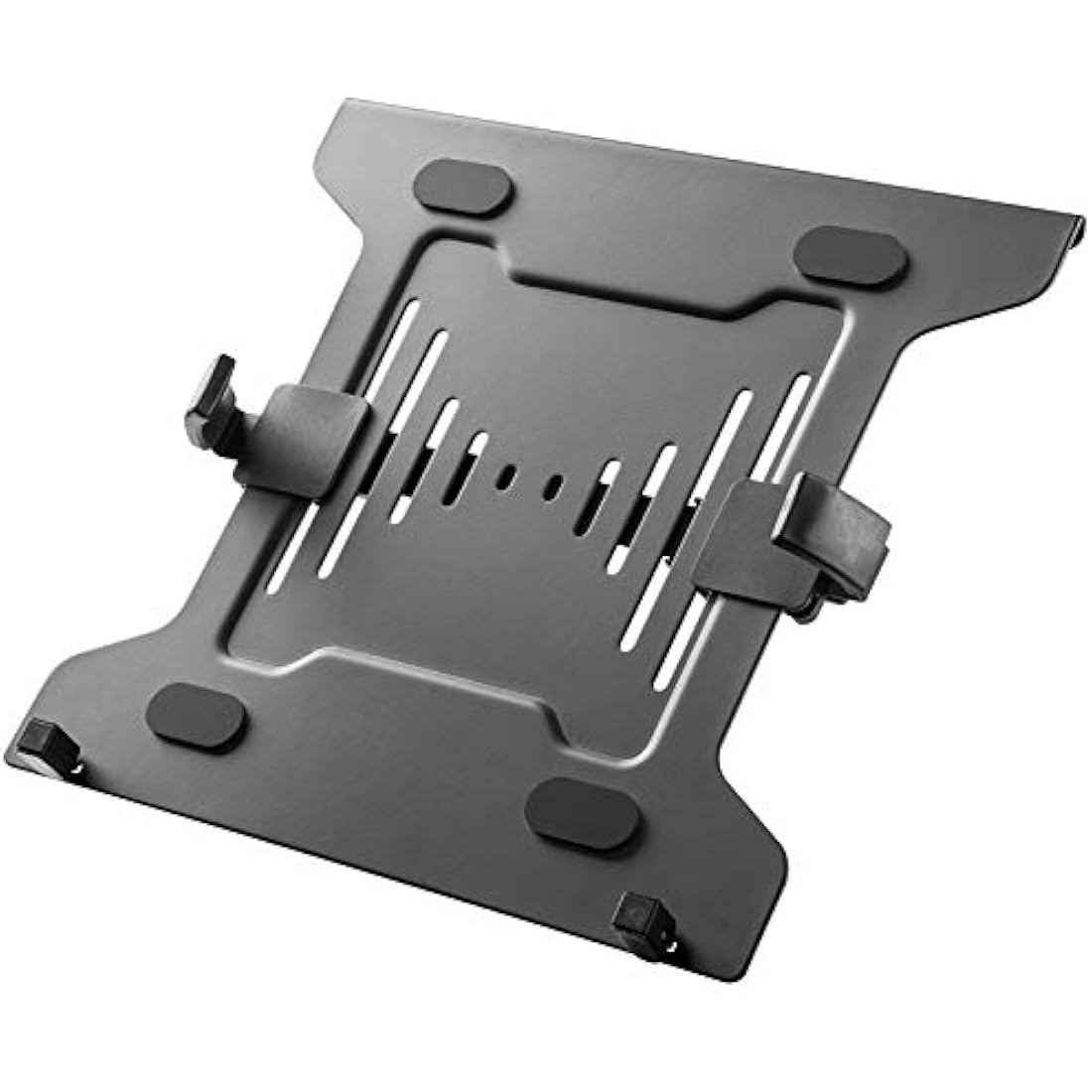 PUTORSEN Laptop Mount Holder for VESA Compatible Monitor Arms, Universal Adjustable 10 to 15.6 inch Notebook Tray Fits 75 x 75 and 100 x 100 mm VESA Mount Holes