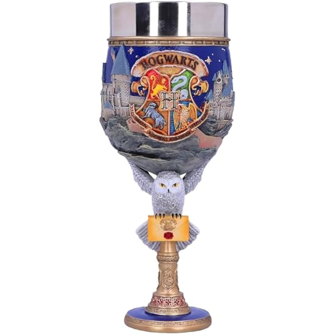 Nemesis Now Harry Potter Collectible Goblet, Polyresin, Blue, 19.5cm