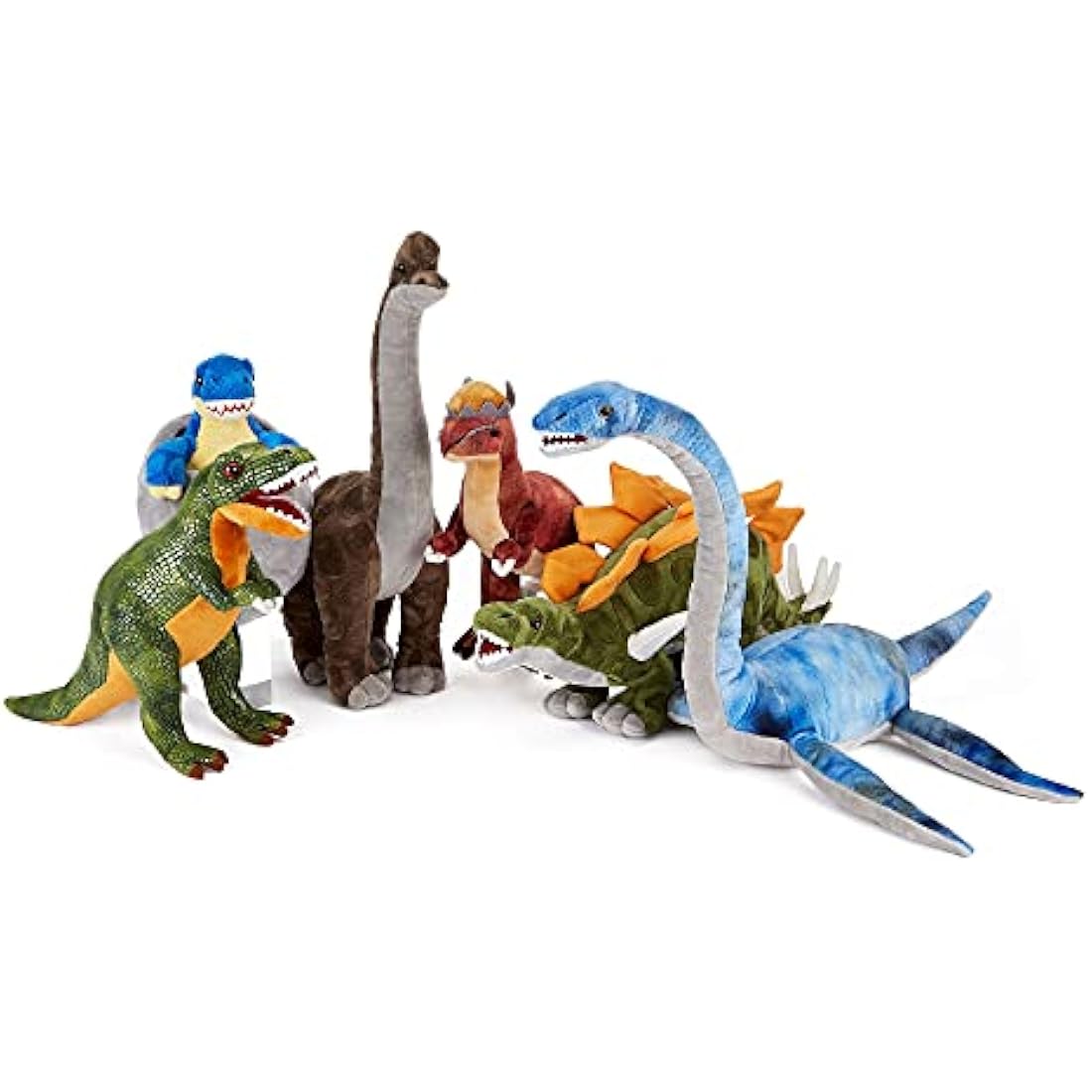 Zappi Co Plush Children's Stuffed Soft Cuddly Plush Toy-Part of Safari Animals Collection, Perfect for Kids (31cm Depth)(Plesiosaur Dinosaur)