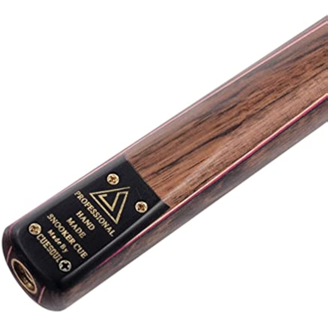 CUESOUL Classic Handmade 57 Inches 18oz Rosewood 3/4 Jointed Snooker Billiard Pool Cue, Rosewood Butts and Aluminum Telescope Extension with Leathertte Protective Case, 9.5mm Tip Snooker Cue Set