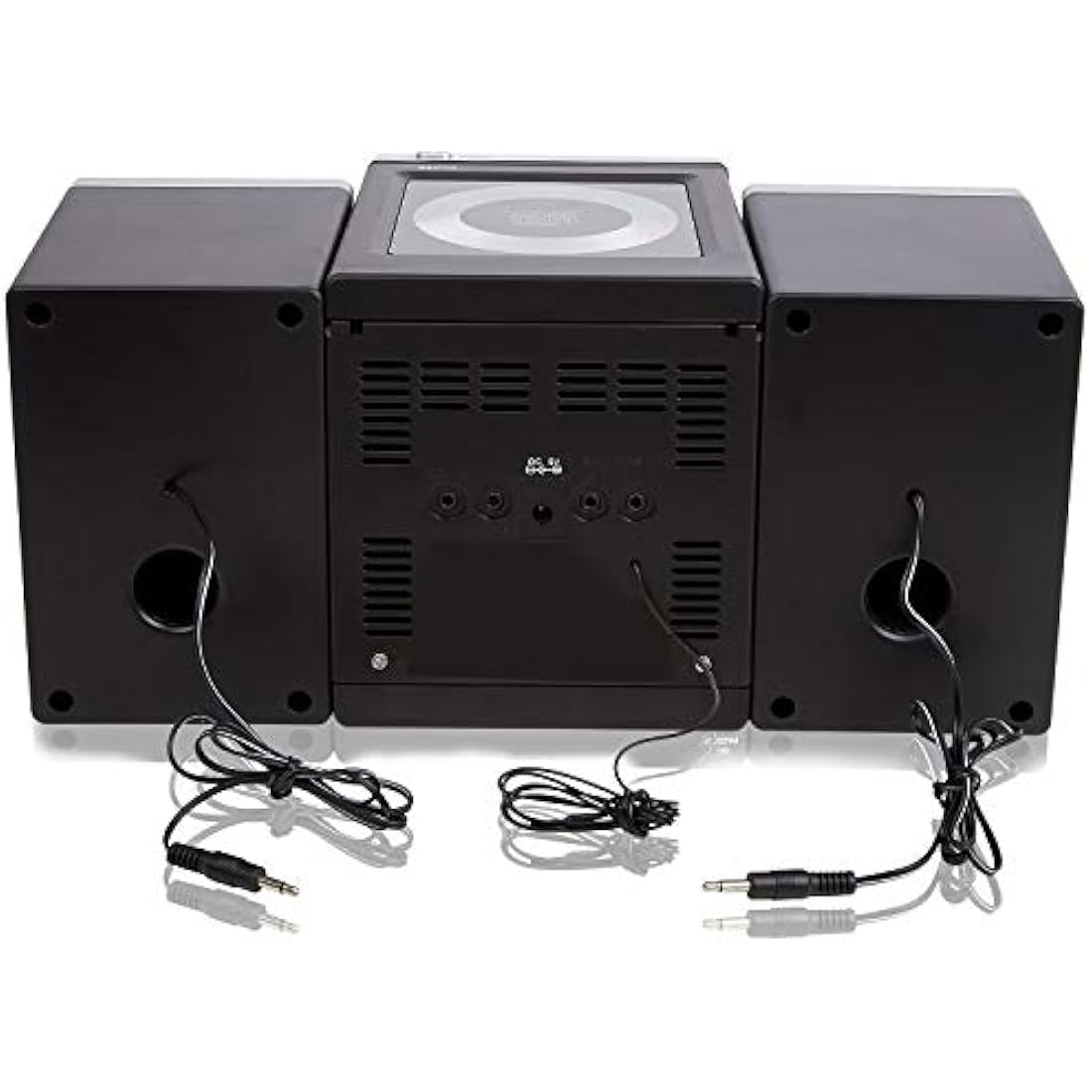 Denver Mini HiFi System CD Player For Home With Speakers - CD Micro System Mains Operated with FM Radio, Clock Radio Alarm, Snooze & Sleep, AUX IN, Remote Control – MCA-230