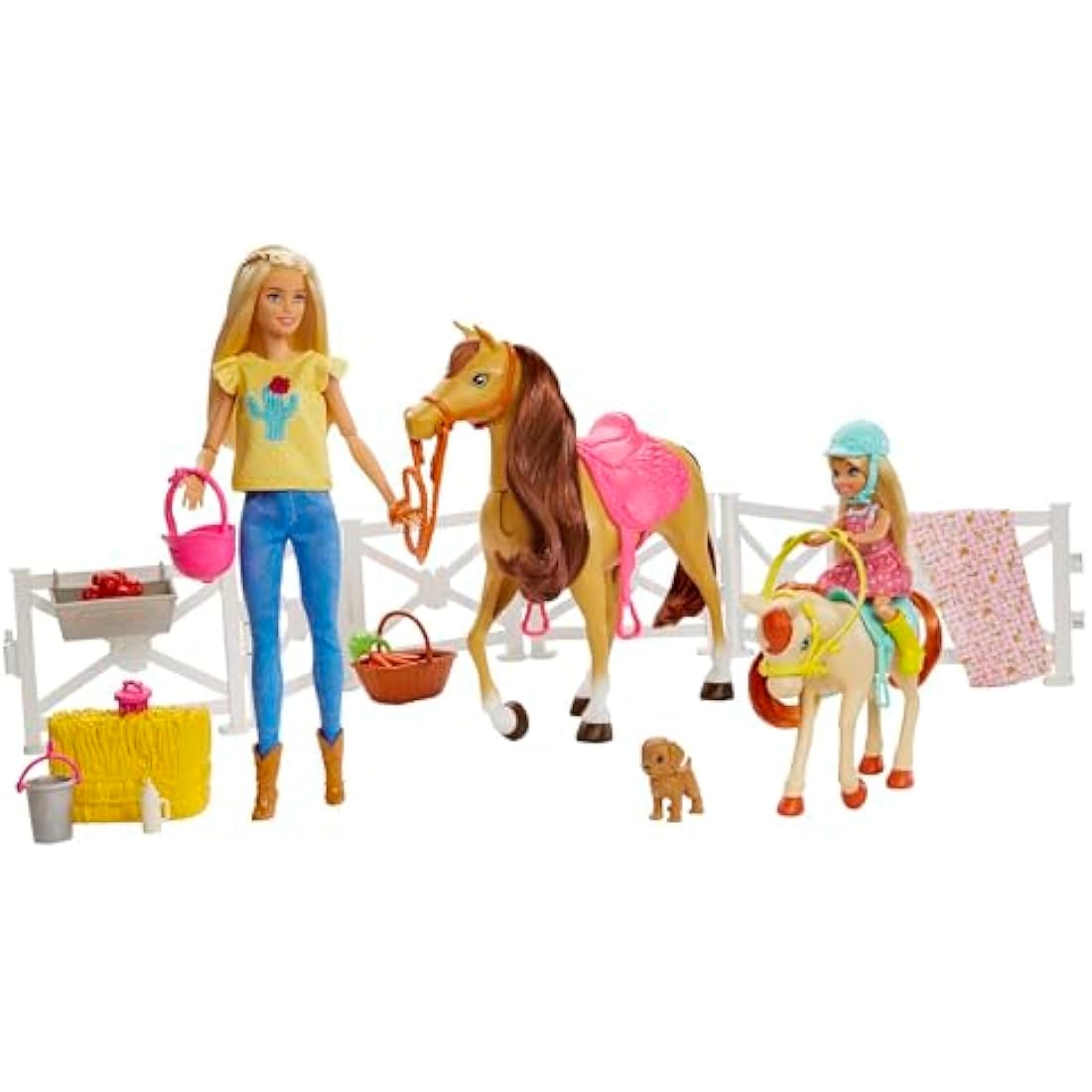 Barbie Hugs n Horses Dolls, Horses and Accessories ,GLL70