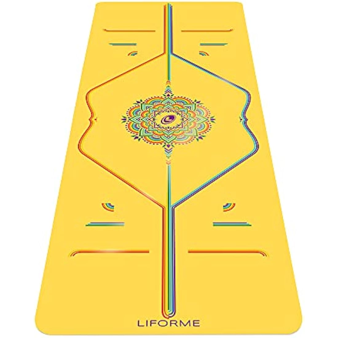 Liforme Travel Yoga mat – Patented Alignment System, Warrior-like Grip, Non-slip, Eco-friendly and Biodegradable, Ultra-lightweight, Sweat resistant, Long, Wide and Thick