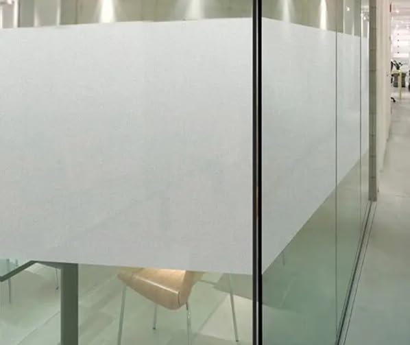 vgoltd Frosted Window Film Self Adhesive Vinyl Privacy Film for Glass Windows Bathroom Home & Office Doors (91cm x 10m)