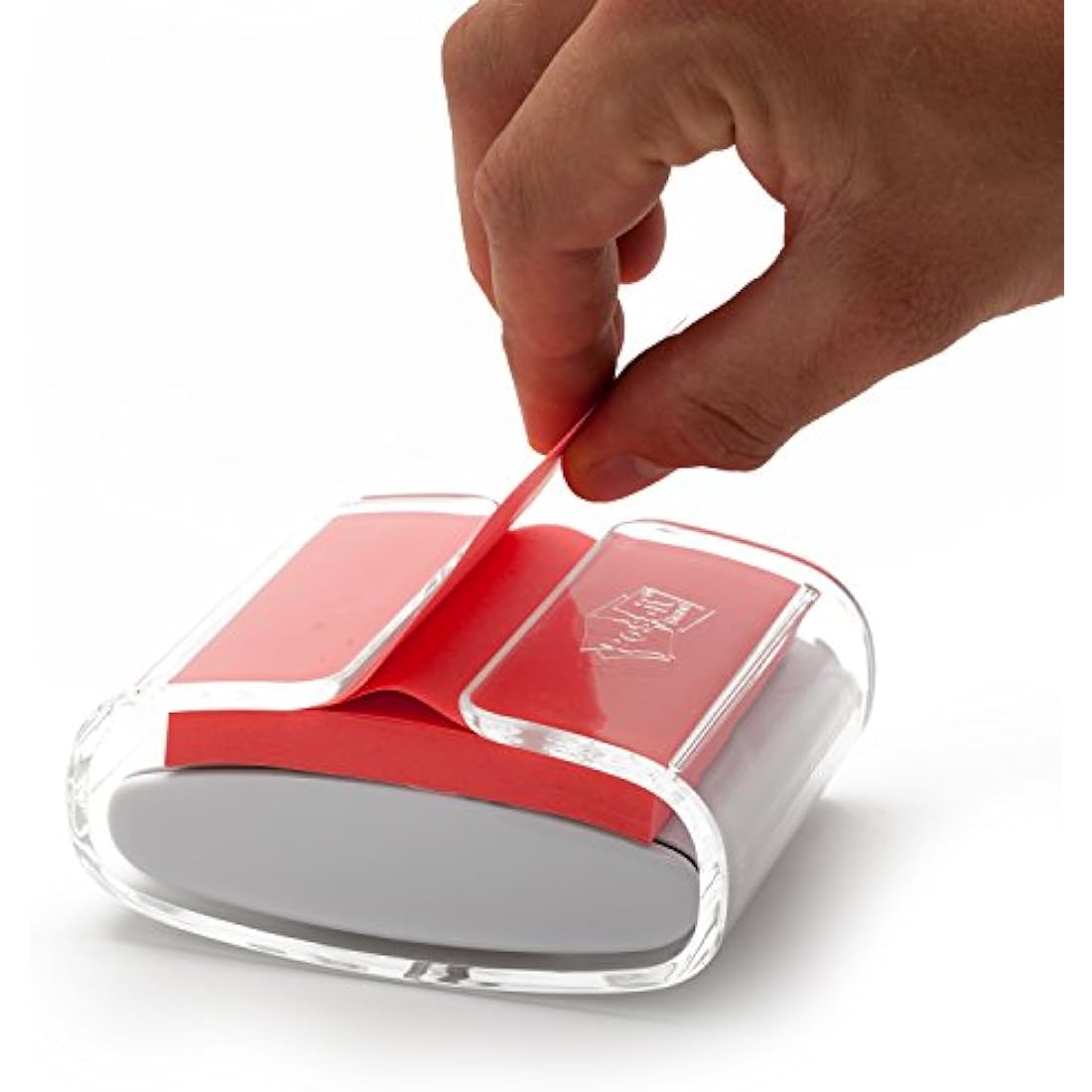Post-it Z-Notes Dispenser PRO White + Post-it Super Sticky Z-Notes Assorted Colours, 12 Pads, 76 mm x 76 mm, 90 Sheets per Pad - Self-Sticking Notes for Walls, Monitors and Fridge