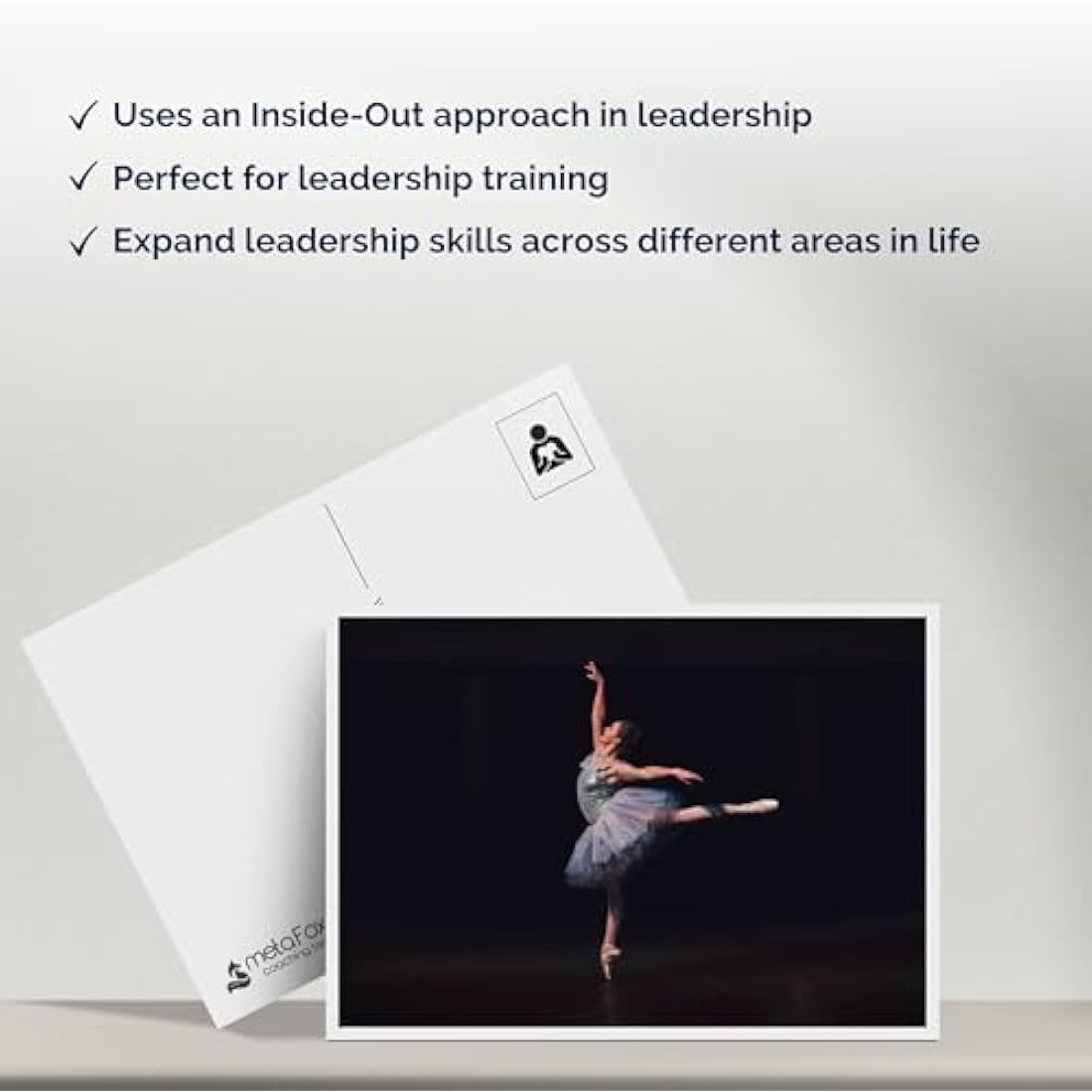 The metaFox deep pictures cards “Leadership Inside-Out” for Conscious Leadership Development & Team Building Tool | 52 Motivational, Reflection, Affirmation & Coaching Cards for Leadership Training