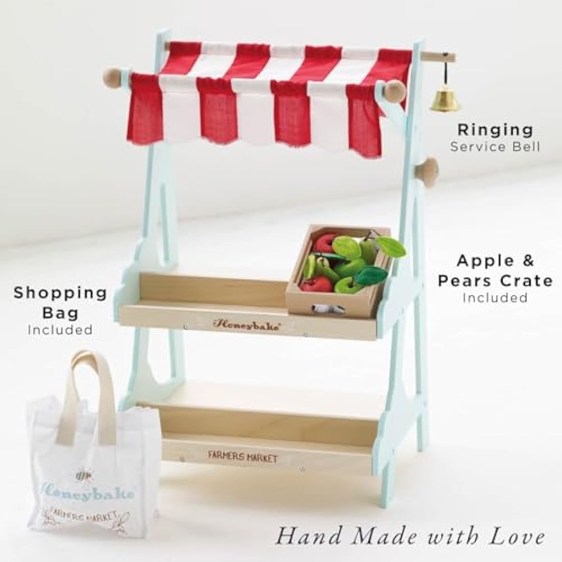 Le Toy Van - Wooden Honeybee Market Play Shop Set | Supermarket Pretend Play Food Shop,Small