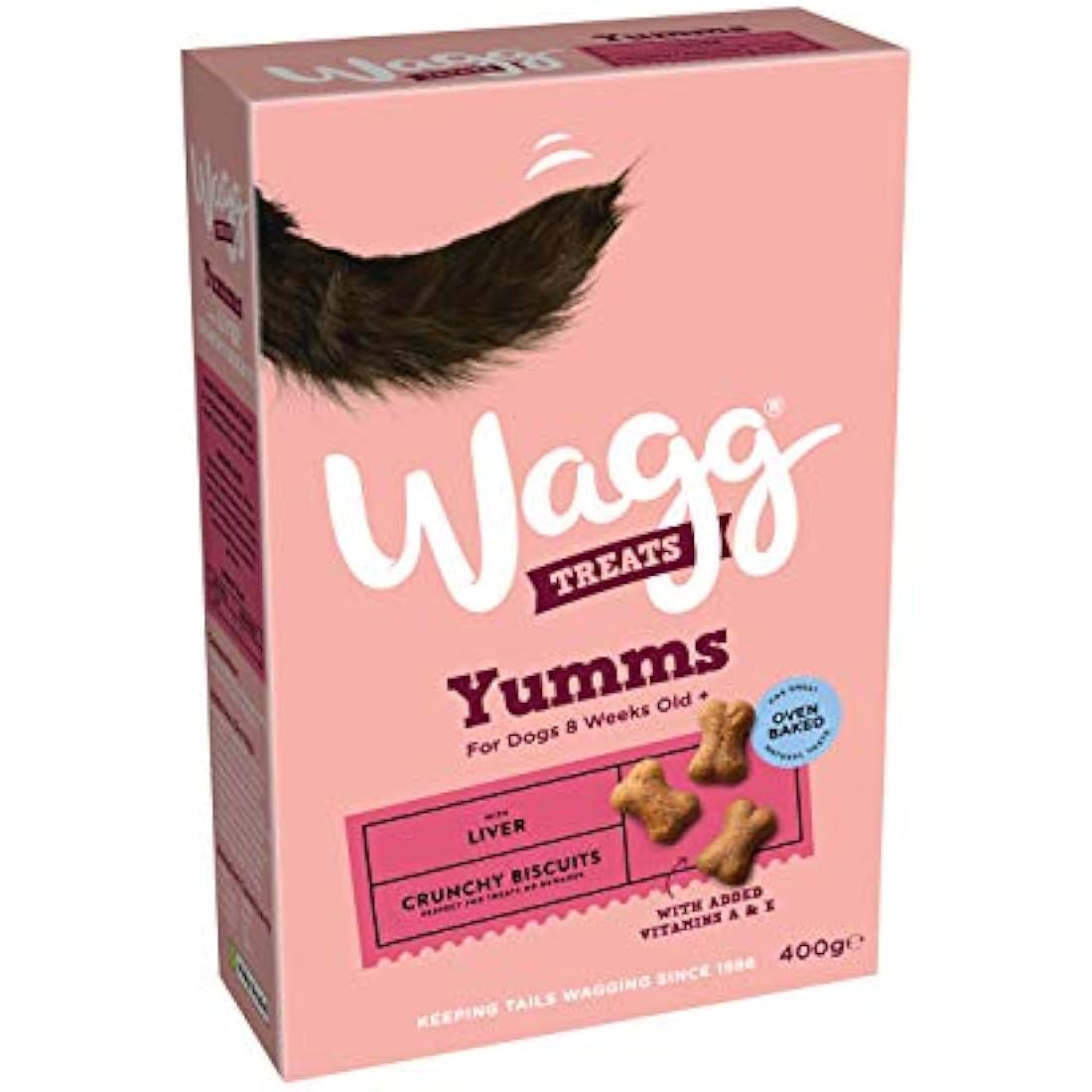 Wagg Yumms Liver Dog Treats 400g (Pack of 5) - Oven Baked