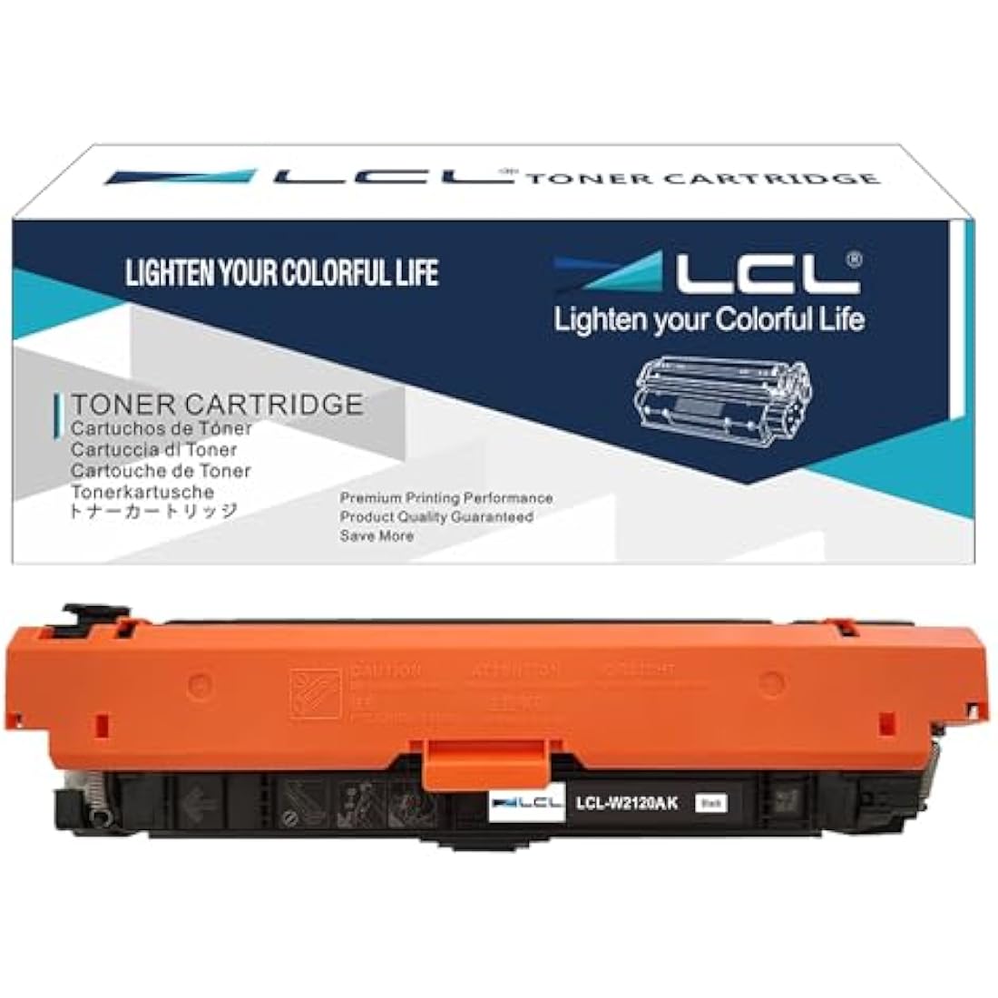 LCL W2120A Remanufactured Toner Cartridge Replacement for HP 212A W2120A for HP color laserjet enterprise M554 M554dn M555dn M555x MFP M578 M578f M578dn M578c M578z Printer (1 Black)