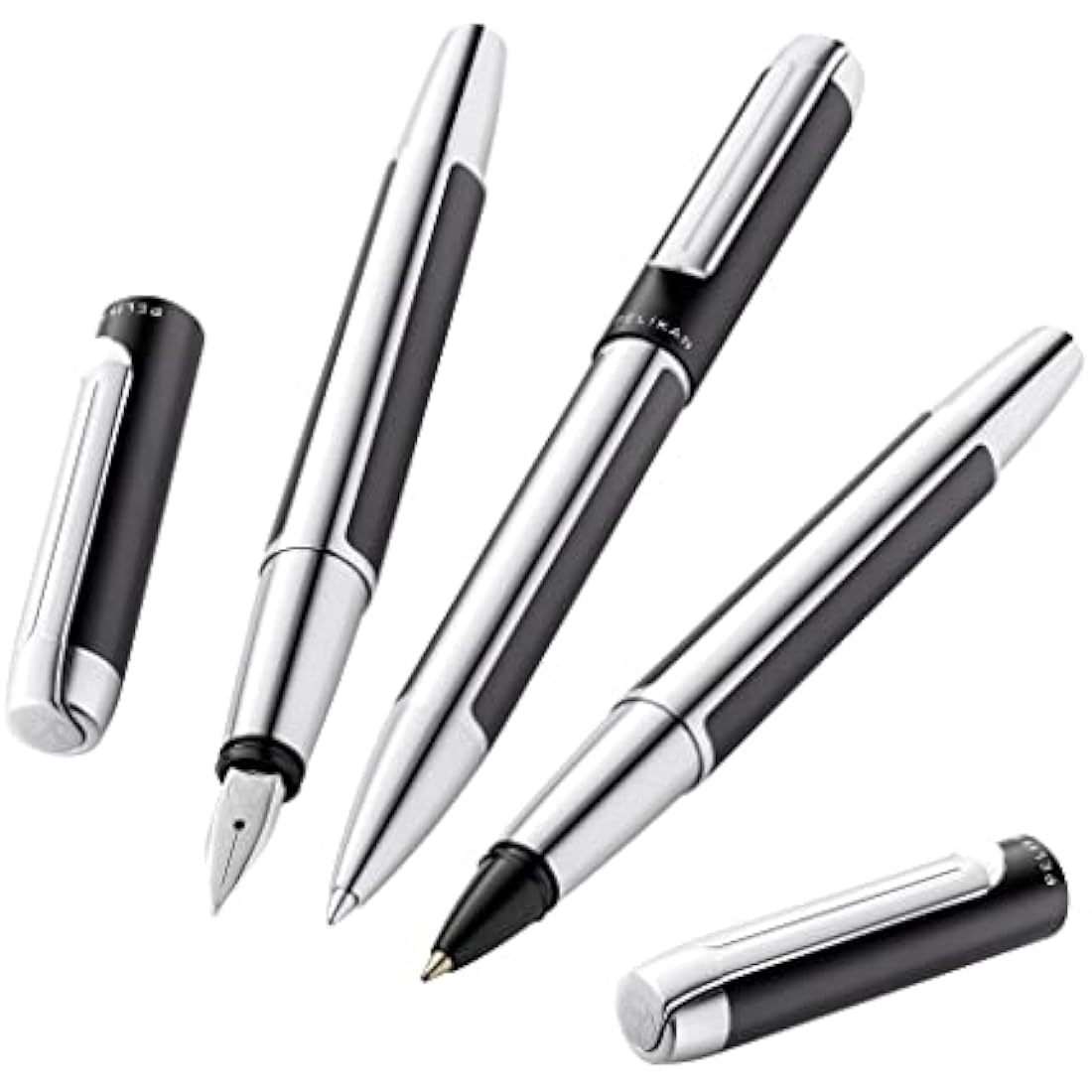 Pelikan Pura 817134 Fountain Pen Anthracite M Nib 1 Piece Including Large Cartridge Gemstone Ink® Sapphire