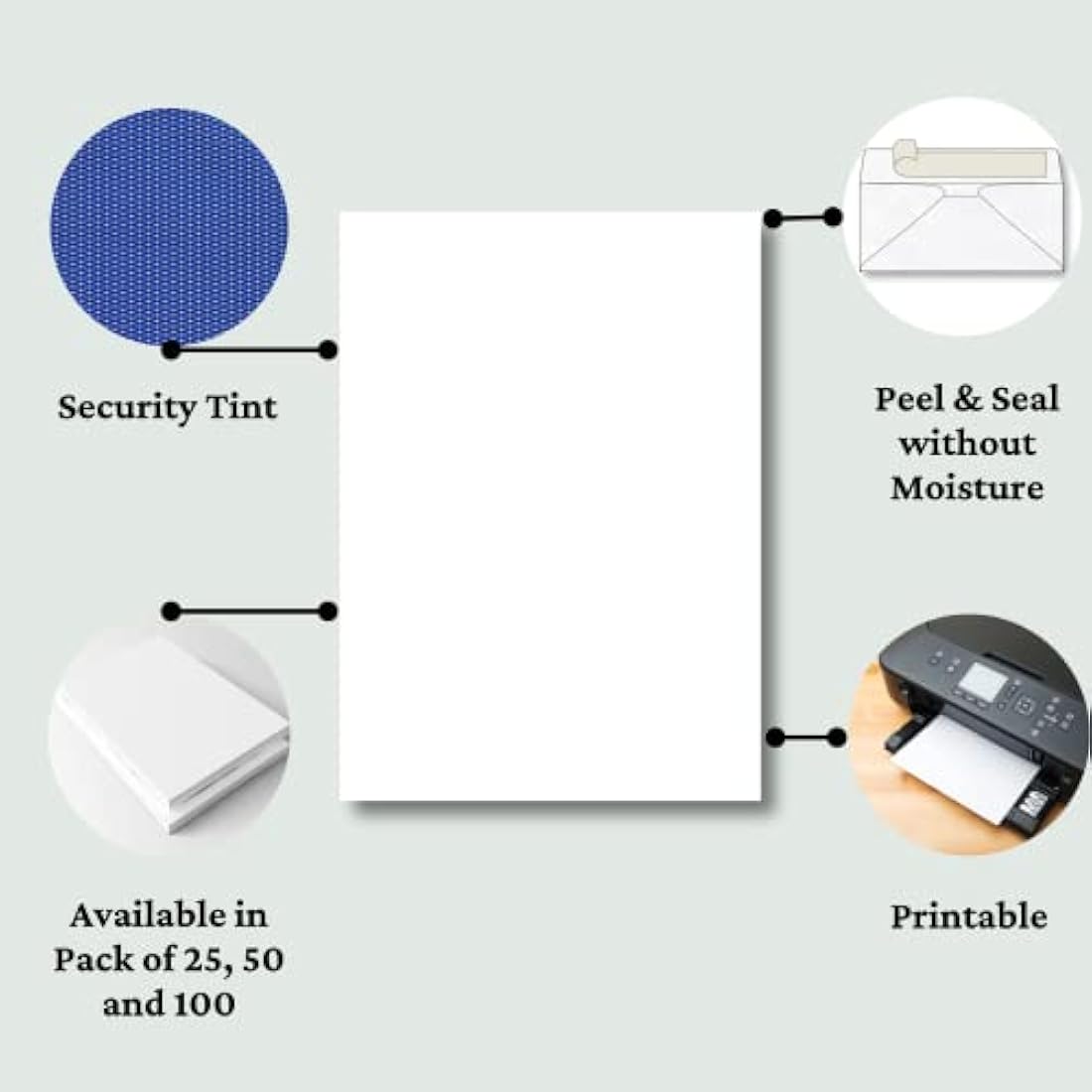 TRIPLE PRIO A4 C4 White Peel and Seal Pocket Envelopes 229 x 324 mm - Secure Self Seal No Window Design - Pack of (100)