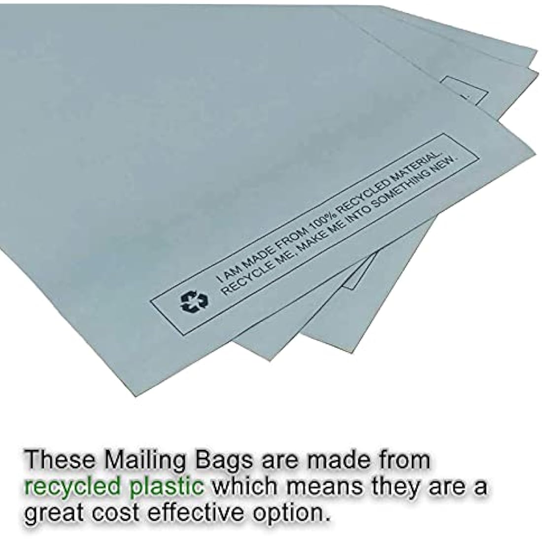 Large 100x Grey Mailing Bags 17” x 22” Polythene Self Seal Big Plastic Envelopes 100% Recyclable - Parcel Postal Postage Packaging Bags Strong Packaging Bags