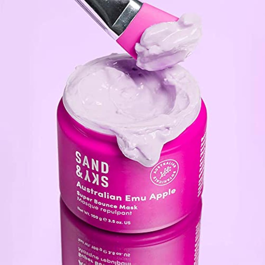 Sand & Sky Australian Glow Berries Brightening Face Mask with Vitamin C & Hyaluronic Acid - Anti-Wrinkle Sleeping Mask, For Radiant Skin, 2.1 oz