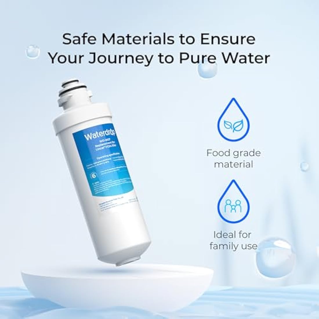 Waterdrop WD-W07 Water Filters, Replacement for Lincat® Water Filter FC04, Compatible with Lincat® Filterflow FX Series Water Boilers EB3FX, EB3FX/PB, EB4FX, EB6FX, EB6TFX, EWF-8007A (2)