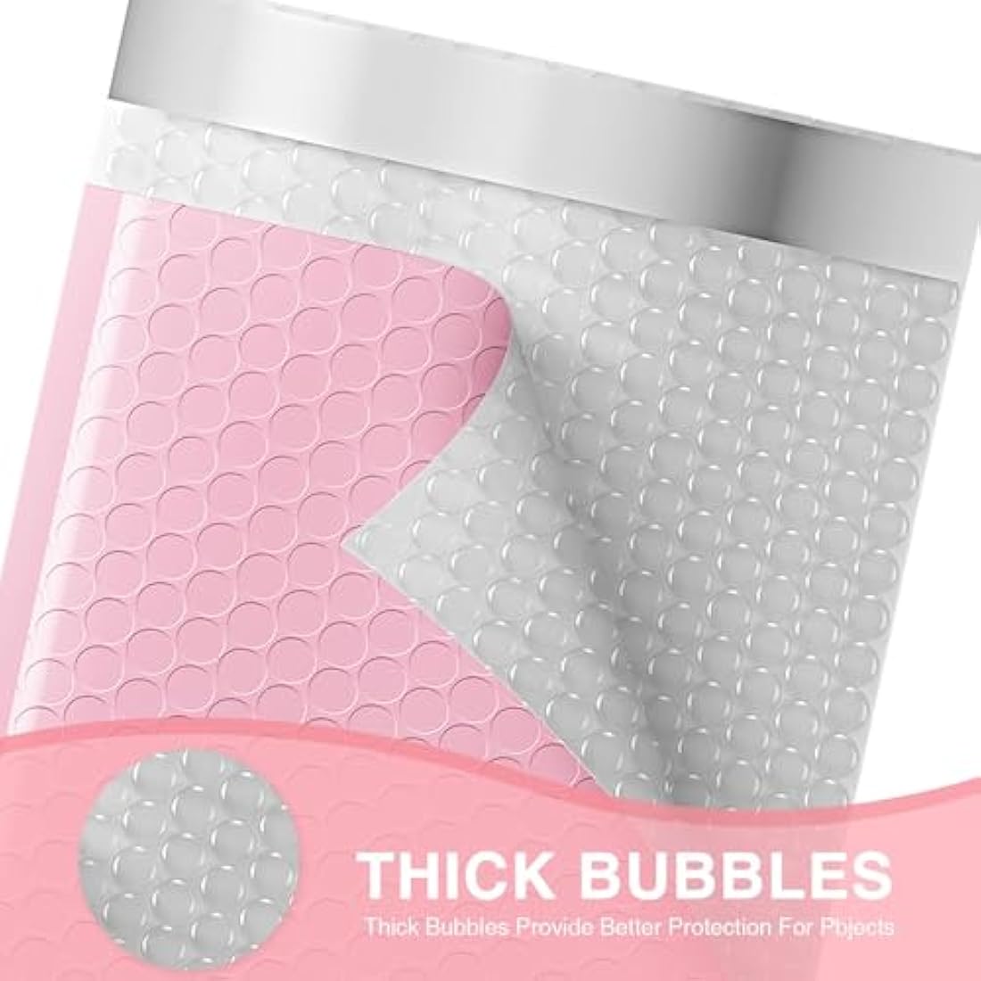 Switory 50Pcs Padded Envelopes, A5 Bubble Mailers Packaging Bags 6x9 Bubble Lined Poly Mailer Self Seal for Shipping/Packaging/Mailing, Pale Pink