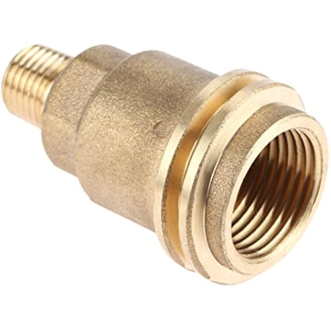 Brass QCC1 ACME Nut Propane Gas Fitting Adapter with 1/4 Inch Male Pipe Thread Solid Brass Outdoor Cooking Propane Adapter