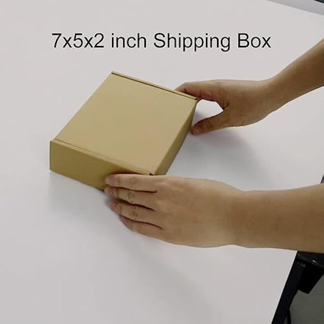 RLAVBL 25 Pack 178x127x51 mm (7x5x2 in) Shipping Boxes Small Brown Corrugated Cardboard Box for Packing Mailing