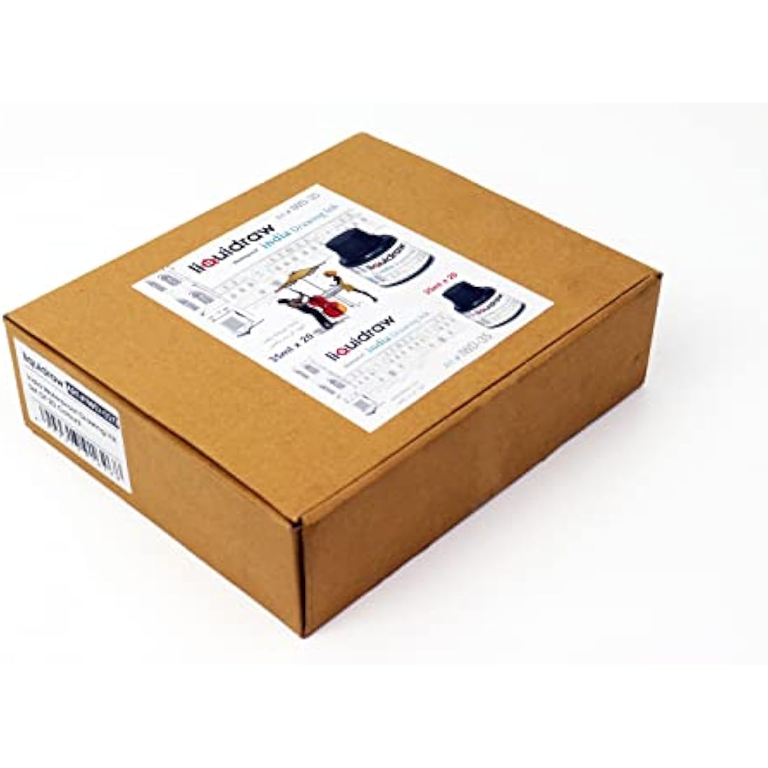 Liquidraw Coloured Drawing Ink Set India Ink, Waterproof, Set of 20 Assorted Colours, 35ml Indian Inks for Artists