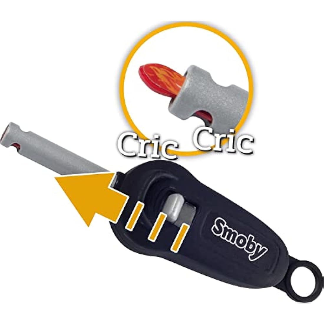 Smoby - BBQ Grill - Barbecue pour enfant - 18 accessoires - Fonctions flammes rétractables et boutons sonores - Fabriqué en France