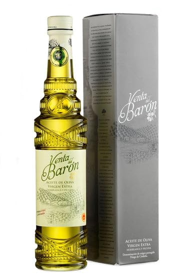 Venta del Bar?n - Voted The World's Best Olive Oil - - Extra Virgin Cold Pressed - High in Polyphenols - 500ml Bottle