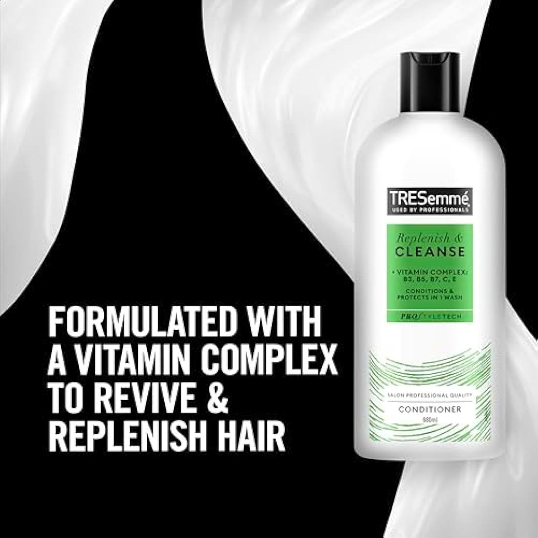 TRESemmé Replenish & Cleanse Conditioner conditions & protects hair in one wash with a vitamin complex 6x 680 ml