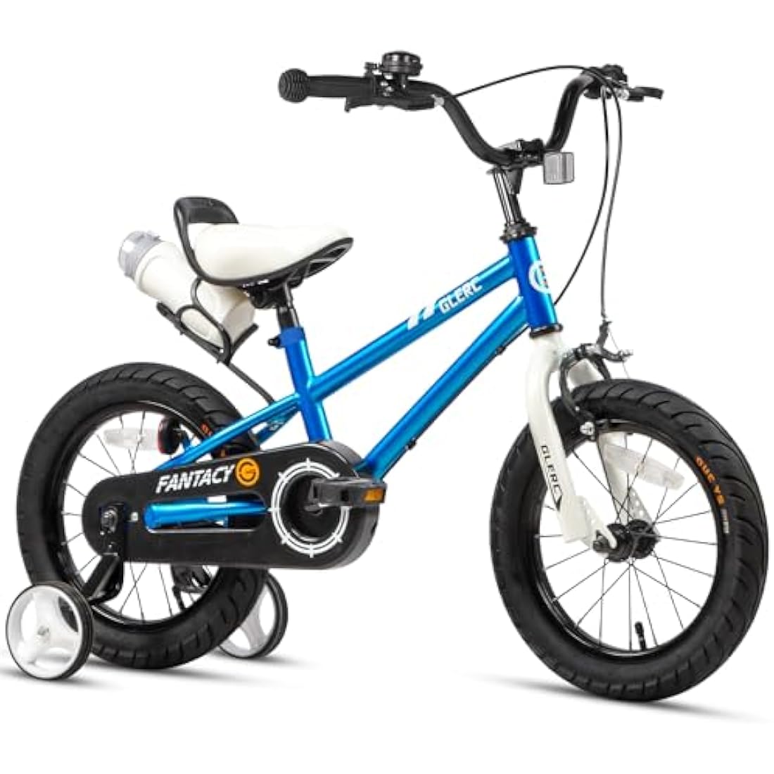Glerc Fantacy 12 14 16 18 20 Inch Kids Bike for 2-14 Years Old Boys Girls with Water Bottle Holder & Stabilisers, Multiple Colors