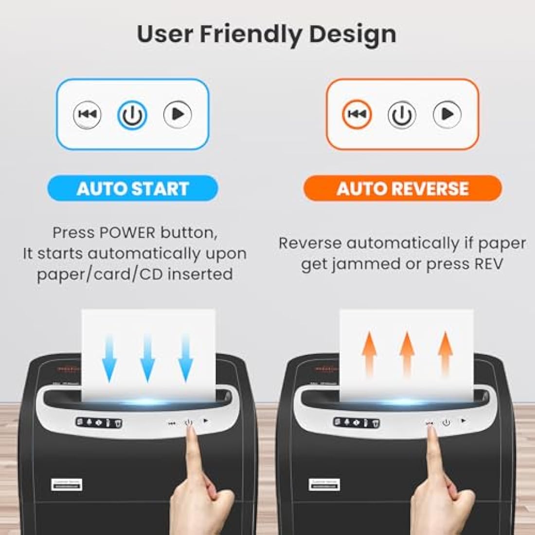 VidaTeco Cross-Cut Paper Shredder Heavy Duty, 20-Sheet 60 Mins Running Shreds Paper/Card/Staple/Clip Paper Shredder for Home Office Use, P-4 AUTO Jam Proof(ETL) 30L Pullout Basket and Wheels