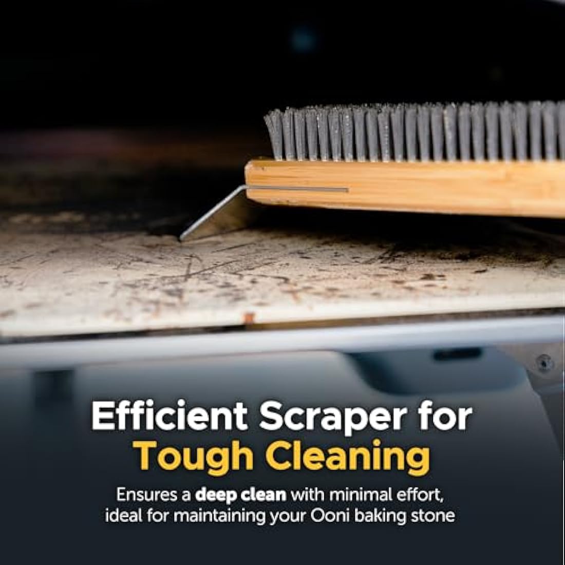 Ooni Wire Brush – BBQ and Pizza Stone Cleaner, Outdoor Cooking Tool, Grill Utensils