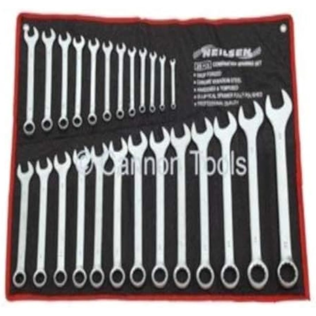 Neilsen ct0795 Spanner Set 25pc (Combination-Satin Finish) 6-32mm, Silver
