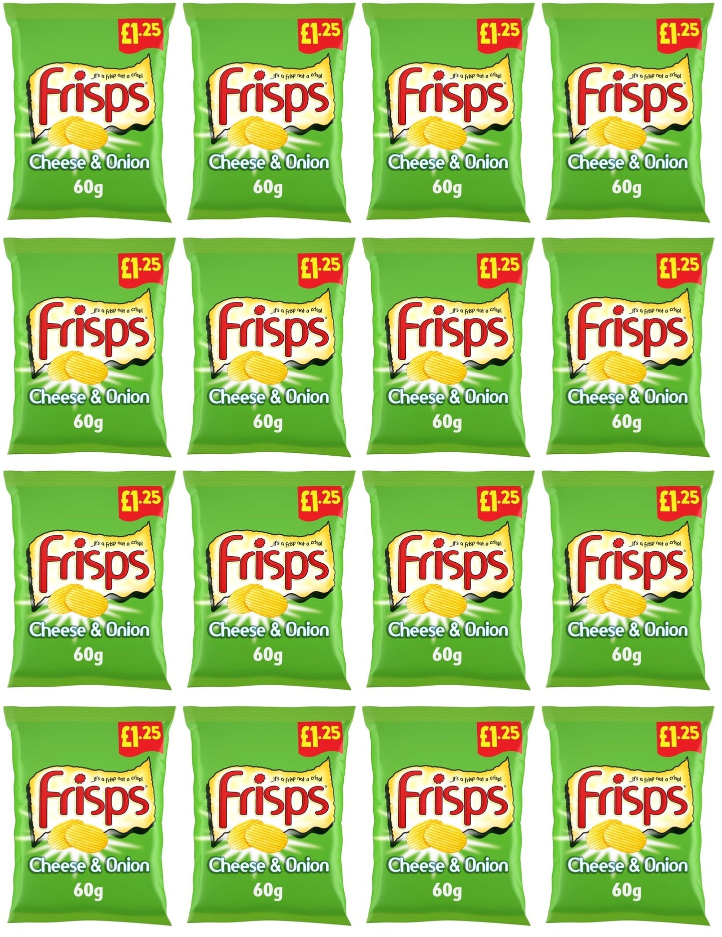 16 x Kp Frisps Cheese & Onion - 60GM