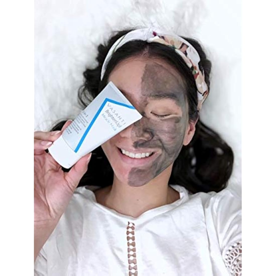 VASANTI Brighten Up! Miracle Mask - Hydrates Brightens Softens Skin Natural Paraben Free Vegan Facial Skincare