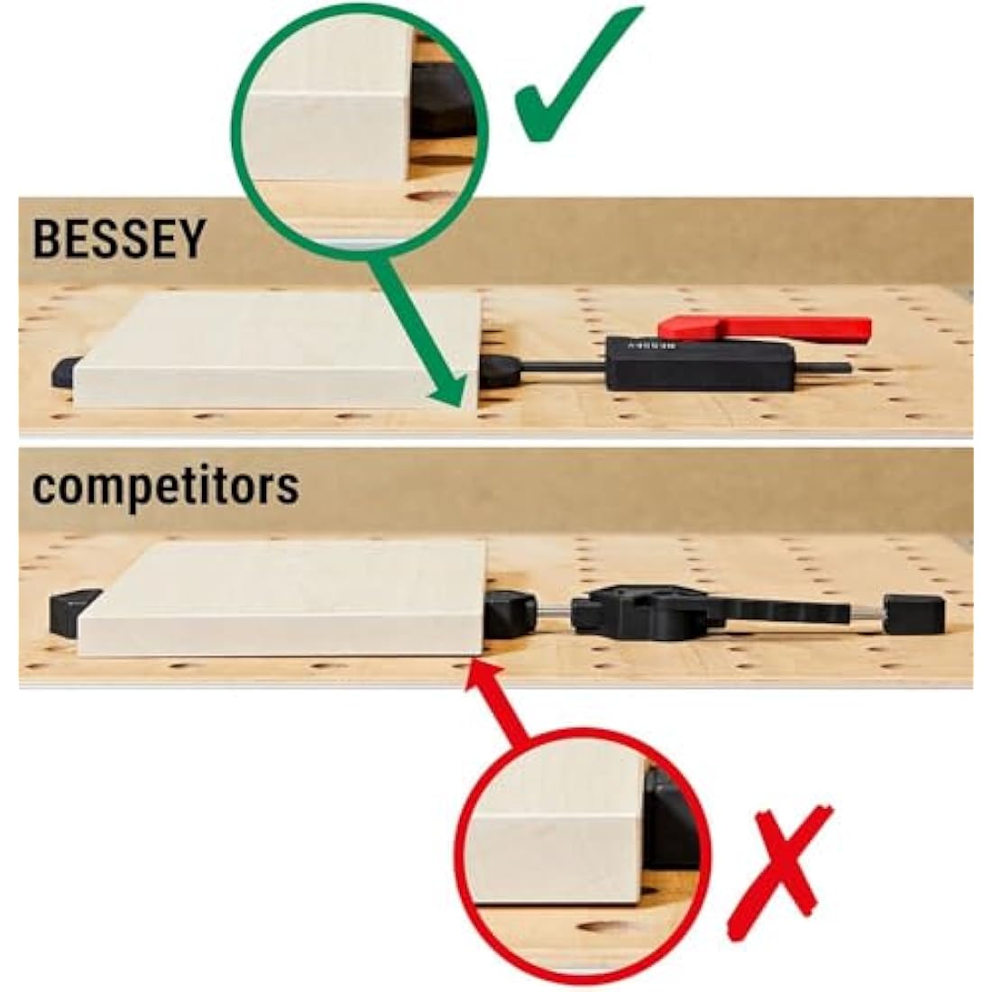 BESSEY Horizontal Pull-Down clamp WNS-Set-MF