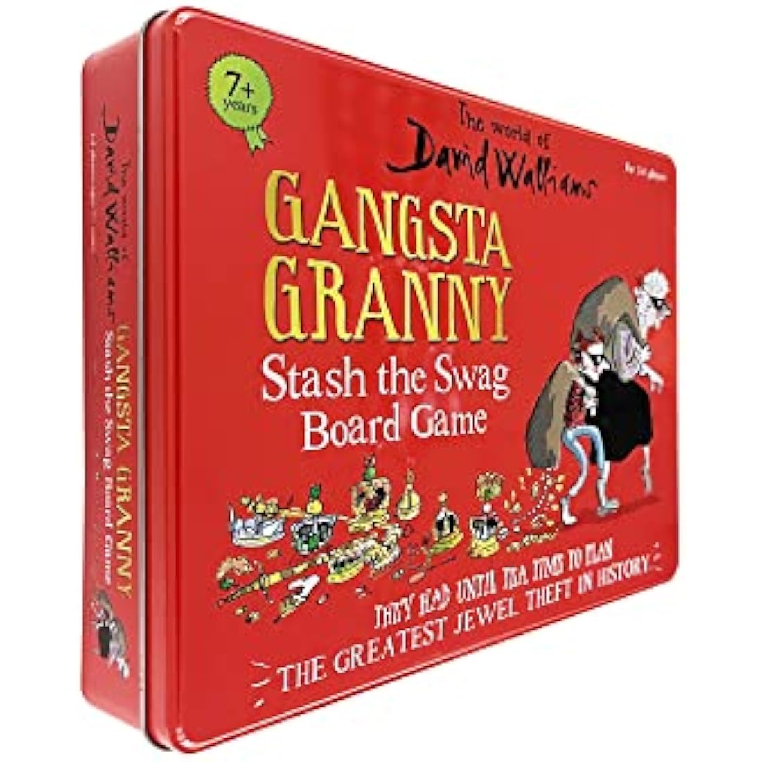 The World of David Walliams 6865 Gangsta Granny Board Game, Red