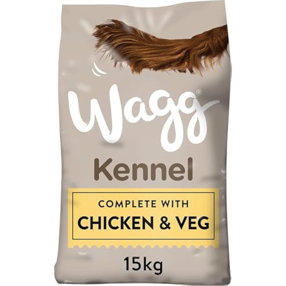 Wagg Kennel Complete Dry Adult Dog Food Chicken & Veg 15kg - Meaty Ingredients Come 1st