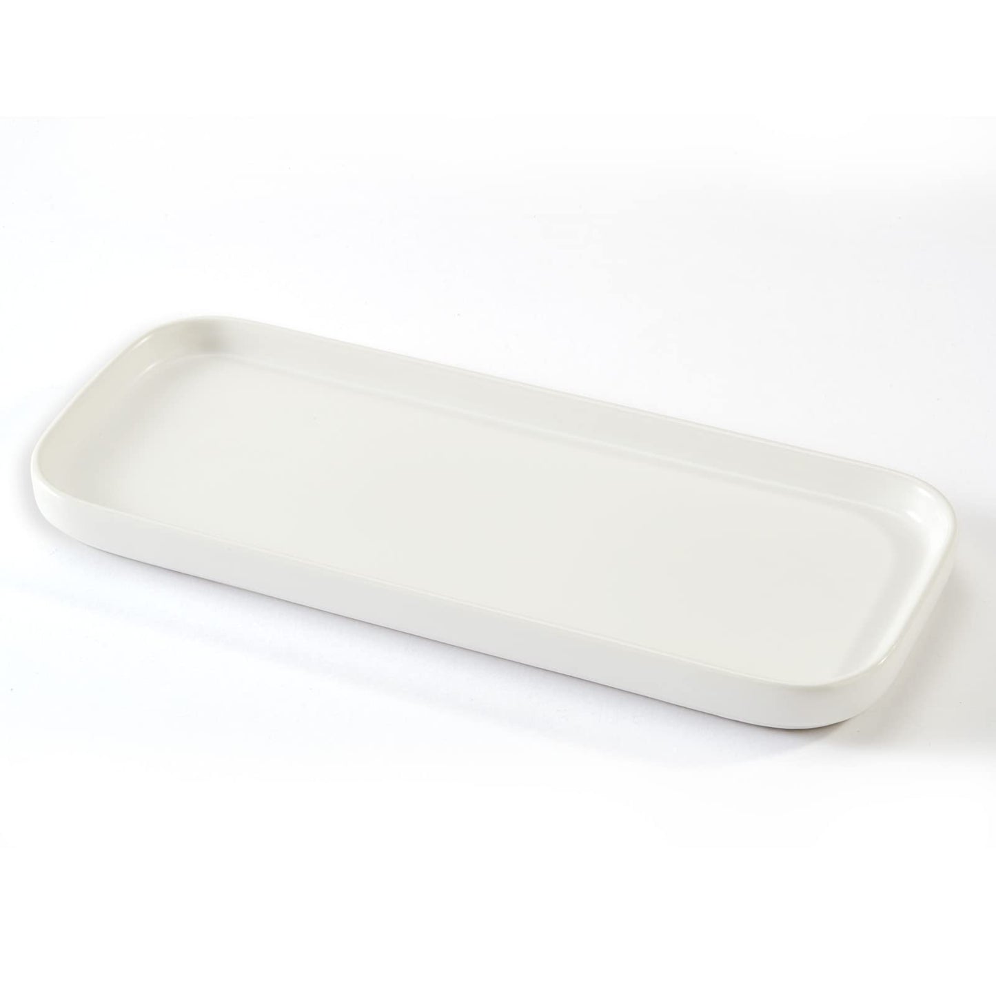 CosyCorner Ceramic Bathroom Tray, White, 9.8in x 3.9in x 0.7in